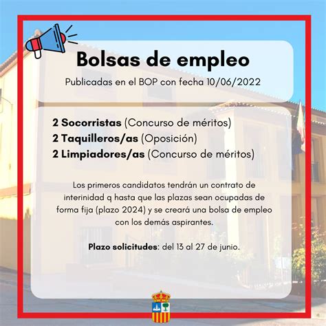 Bolsa de empleo 2022 .
